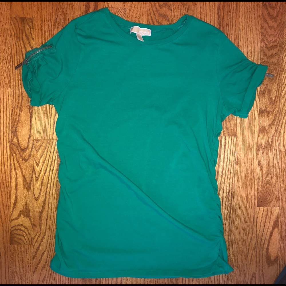 Michael Kors Ruched Stretch Top Shirt XL